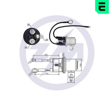 Pomocný spínač startéru Mitsubishi M9T80472