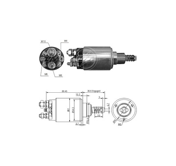 Spínač startéru ZM - Bosch 0331402106