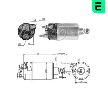 Spínač startéru 0001110060 Bosch 0331303134