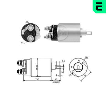 Spínač startéru ZM - Hitachi S14-100D