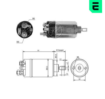 Elektromagnetický spínač, startér ERA ZM524