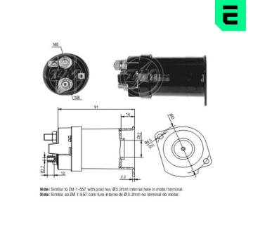 Spínač startéru ZM - Delco DR903