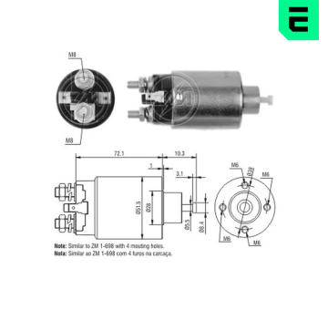 Elektromagnetický spínač, startér ERA ZM5698