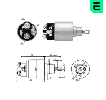 Spínač startéru 0001107102 Bosch 2339303267