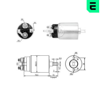 Spínač startéru S13-160 Hitachi 2130-57011