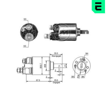 Spínač startéru SM30204 Mitsuba SM302-02