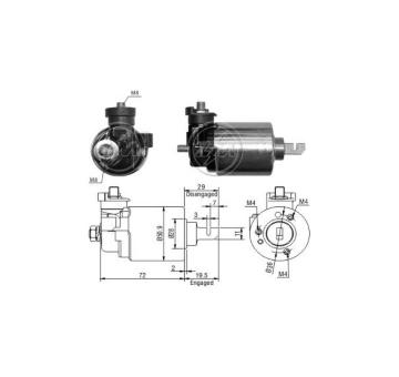 Spínač startéru SM44232 Mitsuba SM442-32