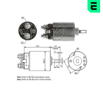 Spínač startéru S114-147 Hitachi S114-37001