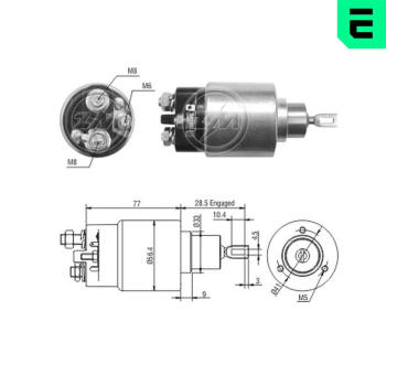 Spínač startéru 0001115012 Bosch 0331303151