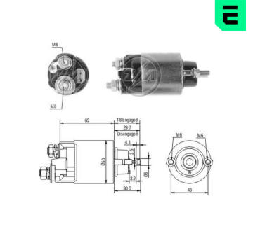 Elektromagnetický spínač, startér ERA ZM705
