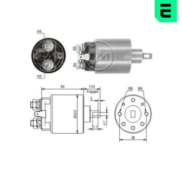 Spínač startéru ZM - Hitachi 2114-T7108