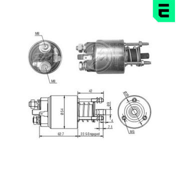 Elektromagnetický spínač, startér ERA ZM7395