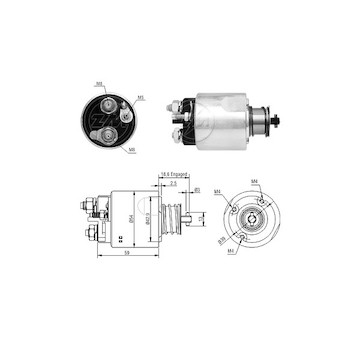 Spínač startéru ZM - Valeo 438110