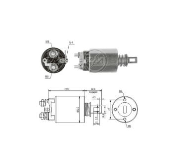 Spínač startéru S12-62 Hitachi Ford E2NN11390AA