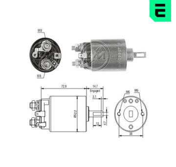 Spínač startéru ZM - Hitachi 2114-27008
