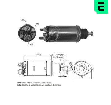 Spínač startéru ZM - Delco 10457116  RC 135521 ZM
