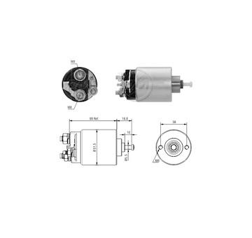 Spínač startéru YS4U11000AA Ford 2S6U11000EB