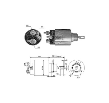 Spínač startéru 0001108048 Bosch 0331303144