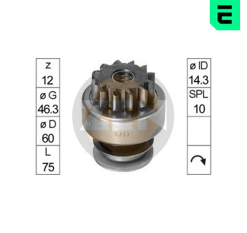 Volnobezny prevod, starter ERA ZN0313
