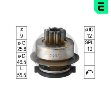 Volnobezny prevod, starter ERA ZN0799