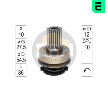 Volnobezny prevod, starter ERA ZN0851