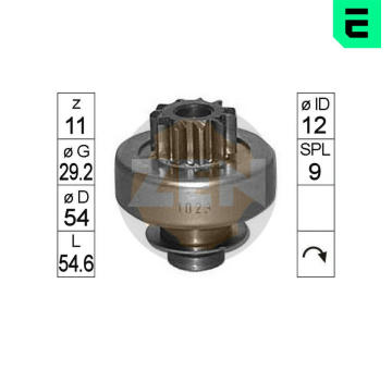 Volnobezny prevod, starter ERA ZN1023