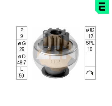 Volnobezny prevod, starter ERA ZN1113