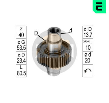 Volnobezny prevod, starter ERA ZN1211