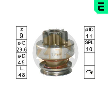 Volnobezny prevod, starter ERA ZN1720