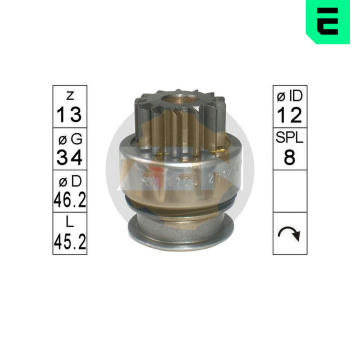 Volnobezny prevod, starter ERA ZN1774