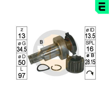 Volnobezny prevod, starter ERA ZN1826