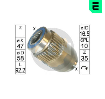Volnobezny prevod, starter ERA ZN1828
