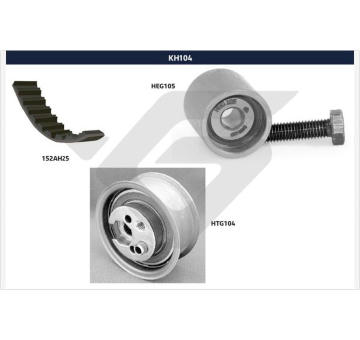 ozubení,sada rozvodového řemene HUTCHINSON KH 104
