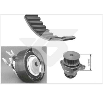 Vodné čerpadlo + sada ozubeného remeňa HUTCHINSON KH 88WP24