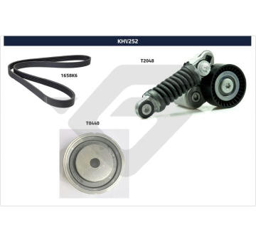 Ozubený klinový remeň - Sada HUTCHINSON KHV 252