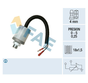 Snímač, tlak oleje FAE 14090