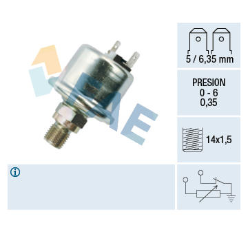 Snímač, tlak oleje FAE 14670