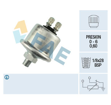 Snímač, tlak oleje FAE 14710
