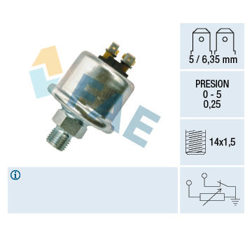 Snímač, tlak oleje FAE 14870
