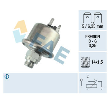 Snímač, tlak oleje FAE 14910