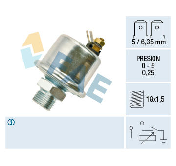 Snímač, tlak oleje FAE 14990