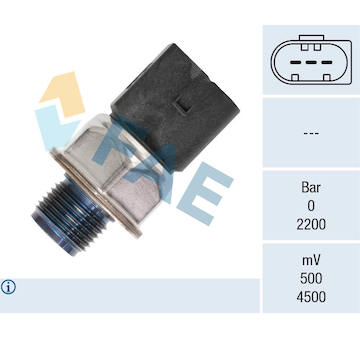 Snímač, tlak paliva FAE 15603