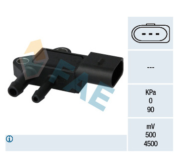 Senzor, tlak výfukového plynu FAE 16101