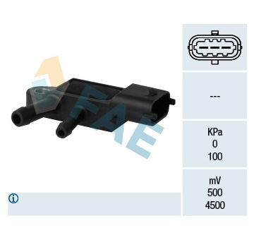 Senzor, tlak vyfuk.plynu FAE 16105