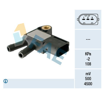 Senzor, tlak vyfuk.plynu FAE 16116