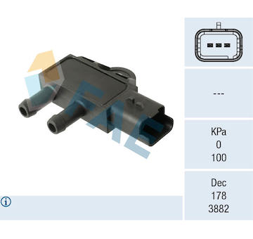 Senzor, tlak výfukového plynu FAE 16162
