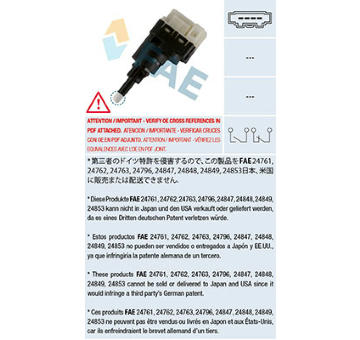 Spinac brzdoveho svetla FAE 24761