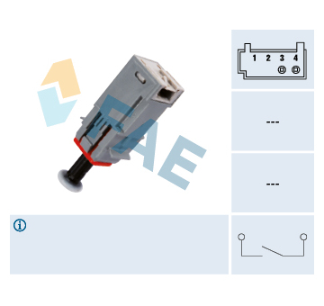 Spínač, ovládání spojky (GRA) FAE 24790