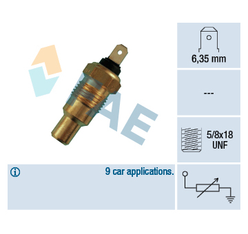 Snímač, teplota chladiva FAE 31490