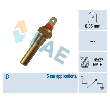 Snímač, teplota chladiva FAE 31640